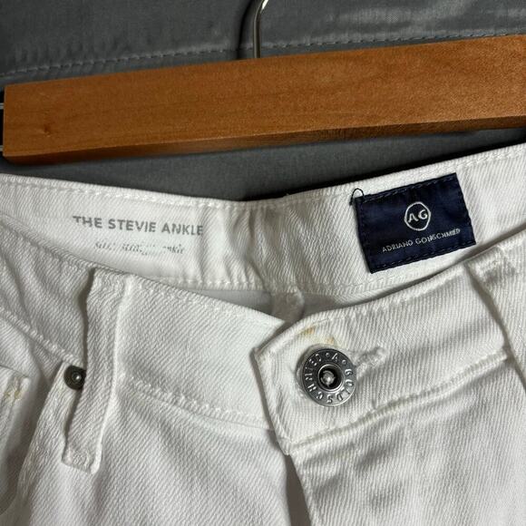 Adriano Goldschmied The Stevie Ankle Jeans White Size 29 - Picture 7 of 8